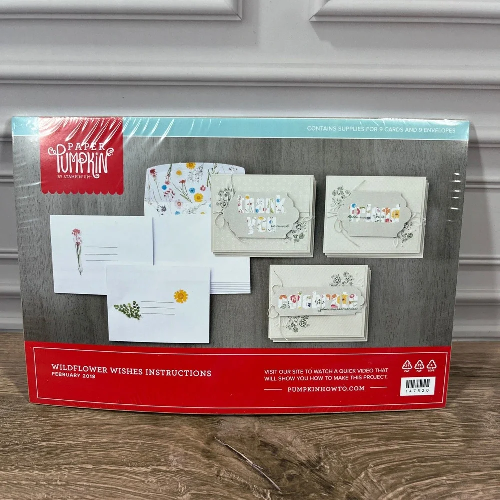 Stampin Up Paper Pumpkin Wildflower Wishes Kit 2018 Yellow Floral Card Making